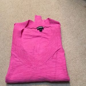 Pink express v neck